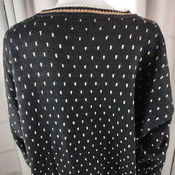 GFC Black, Brown, White Vintage Retro Oversize Men’s Sweater Large (Estimated) - Picture 4 of 11